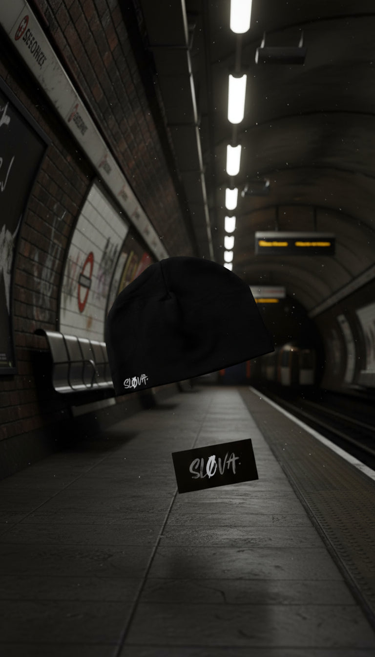 SLØVA-Skull Cap Triple Black