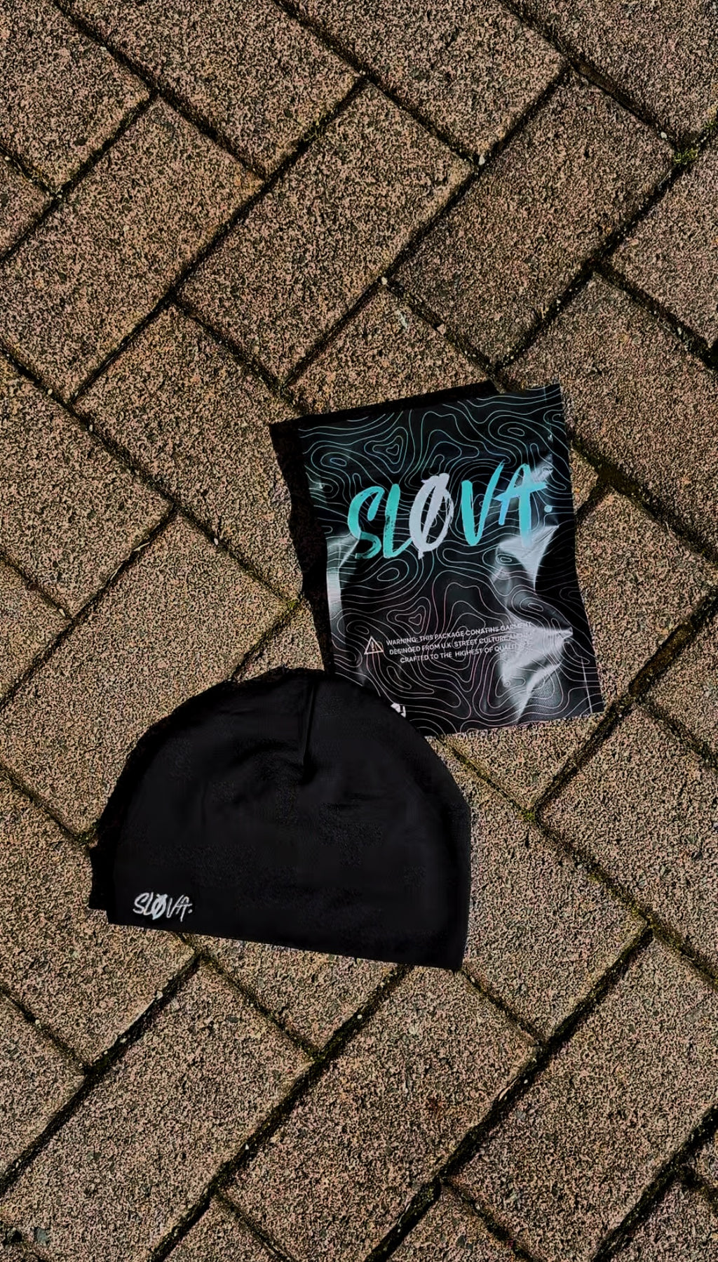 SLØVA-Skull Cap Triple Black