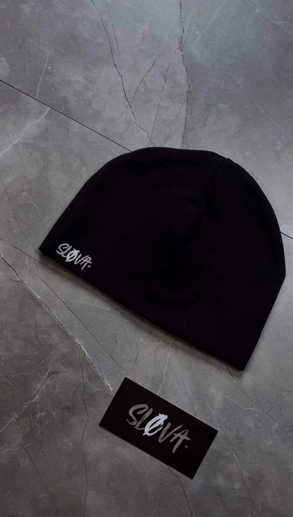 SLØVA-Skull Cap Triple Black