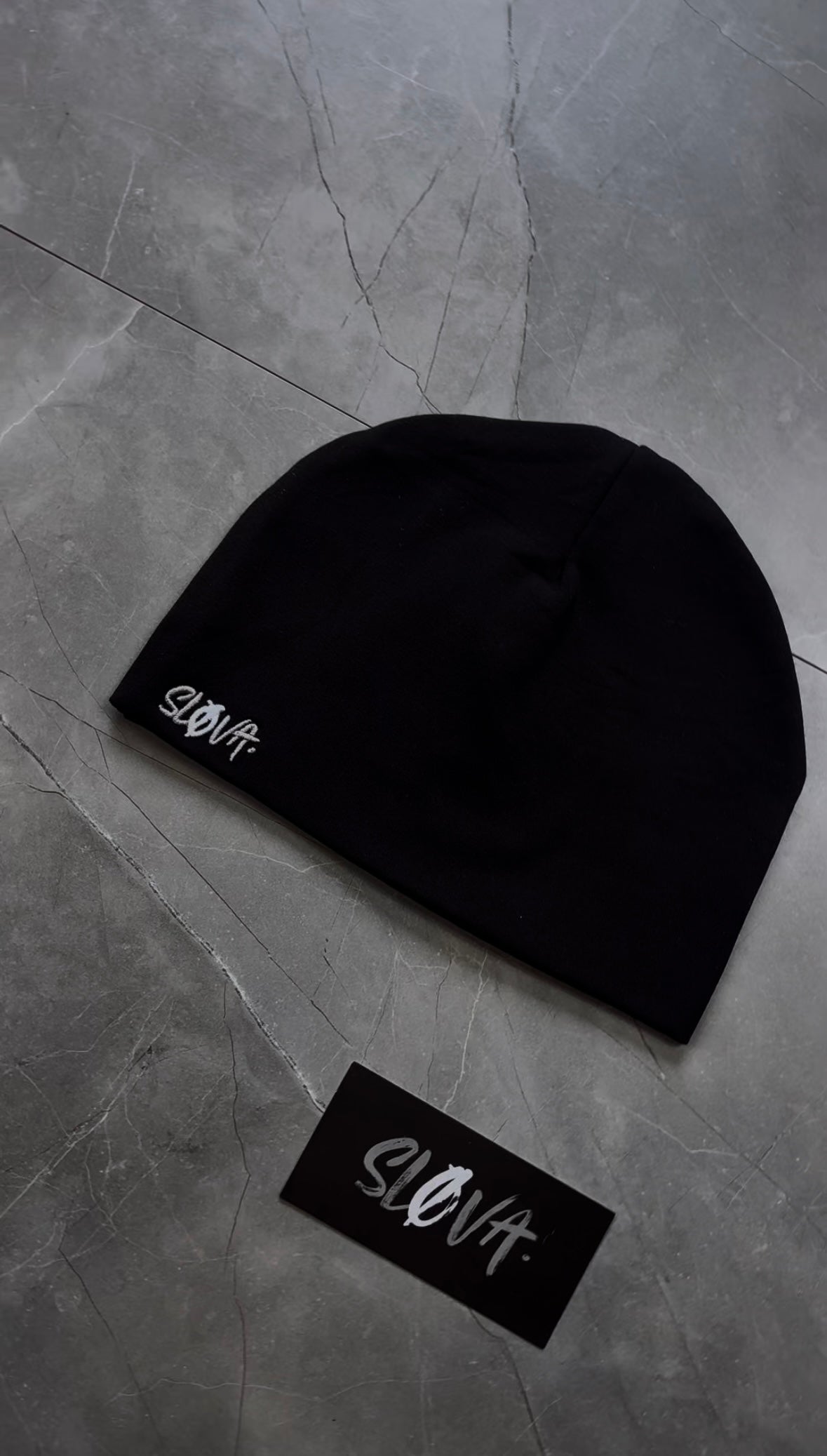 SLØVA-Skull Cap Triple Black
