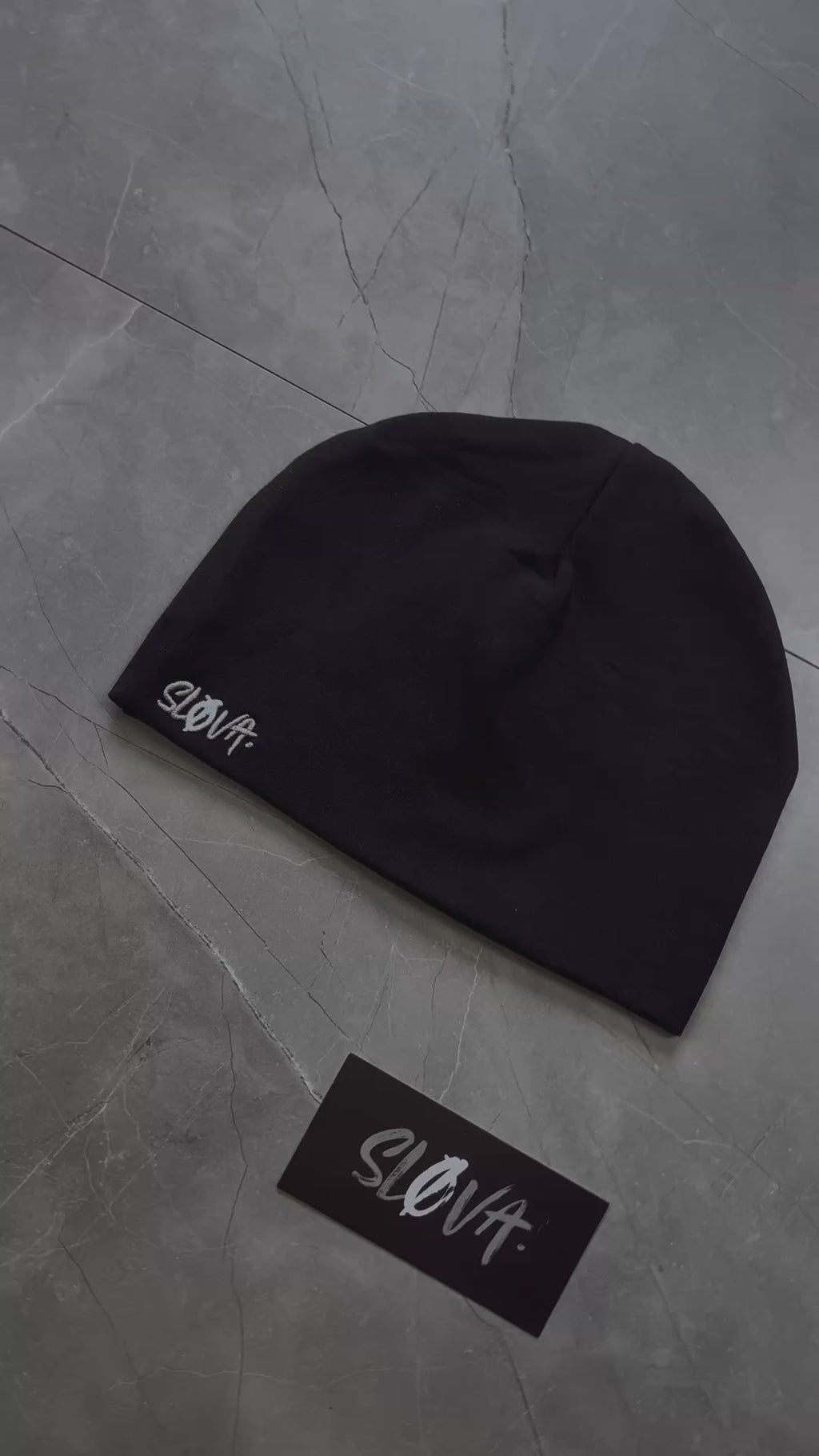 SLØVA-Skull Cap Triple Black