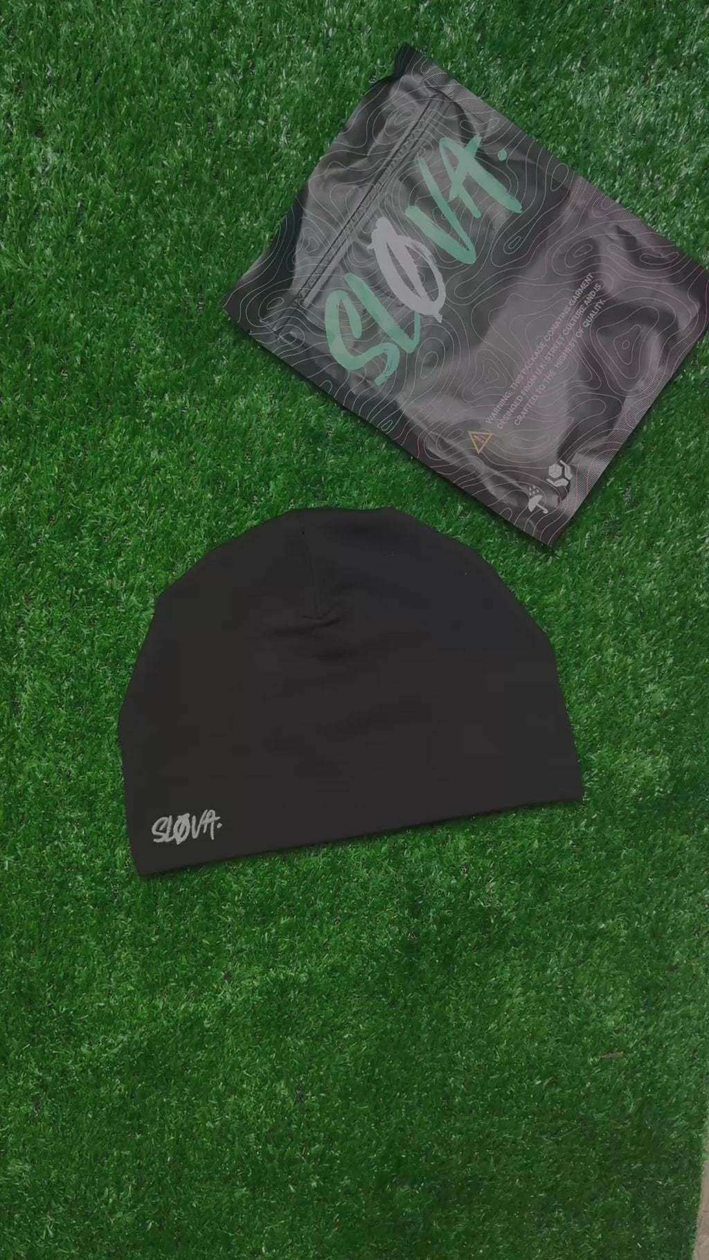 SLØVA-Skull Cap Triple Black